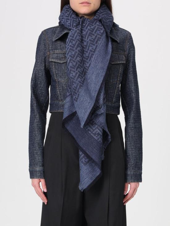 26SS 펜디 머플러/스카프 FXT069AWEW F0RU7 Denim - FENDI