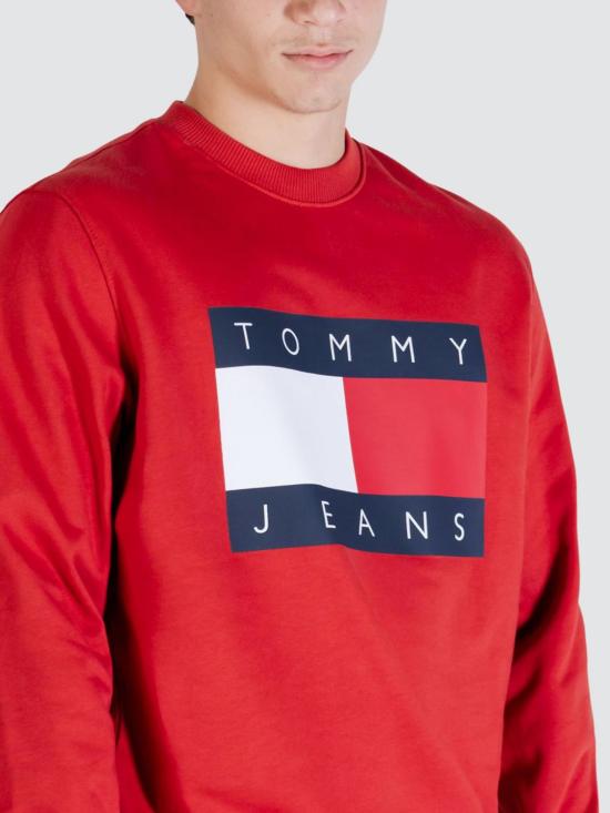 26SS 토미진 긴팔 티셔츠 DM0DM22643 XL0 Red - TOMMY JEANS