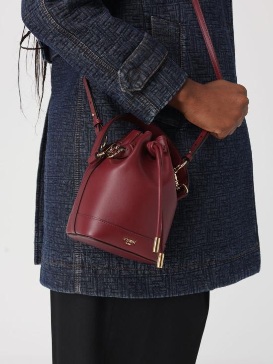 26SS 펜디 몬트레조 버킷백 8BS109AYJ1 F0YPU Burgundy - FENDI