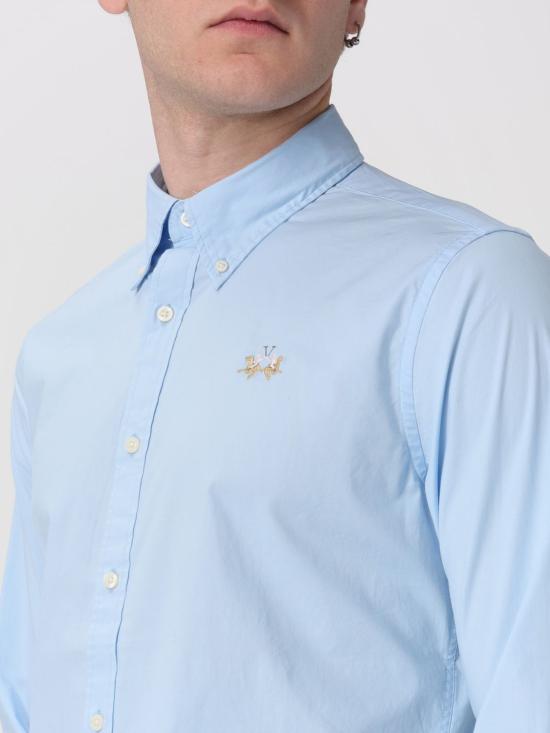 26SS 라 마티나 긴팔 셔츠 CCMC02PP483 07003 Gnawed Blue - LA MARTINA