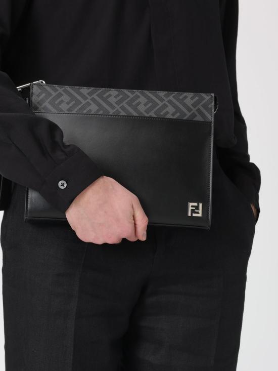 26SS 펜디 FF 스퀘어 파우치 7VA491AJF0 F0GXN Black - FENDI