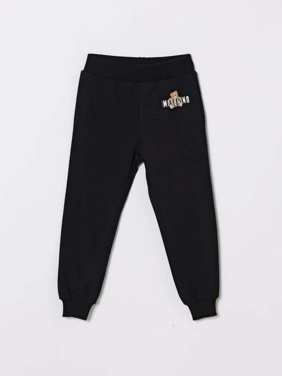 26SS [키즈] 모스키노 트레이닝/조거 팬츠 HUP091LCA19 60100 Black