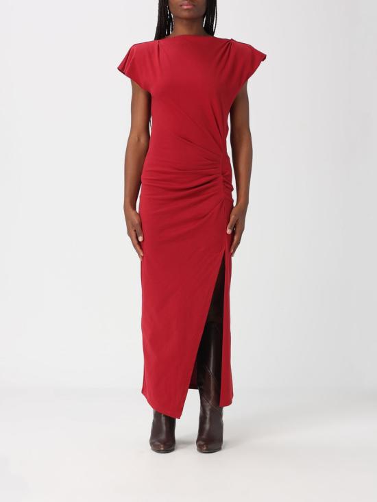 26SS 이자벨마랑 롱 원피스 RO0307FAA1N41I 70CH Red