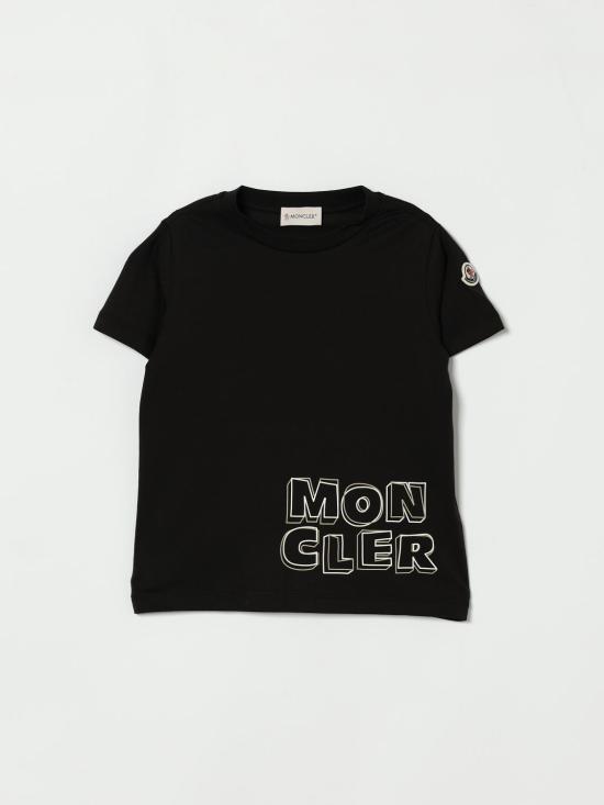 26SS [키즈] 몽클레어 티셔츠 8C0000689AFV 999 Black