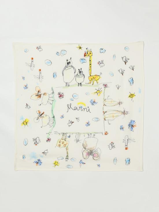 26SS [키즈] 마르니 백팩 M01803M00VS 0M100 White - MARNI