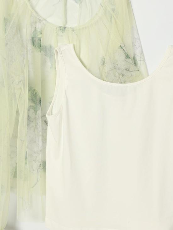 26SS [키즈] 모나리자 셔츠 71G3087657 0020 Green - MONNALISA