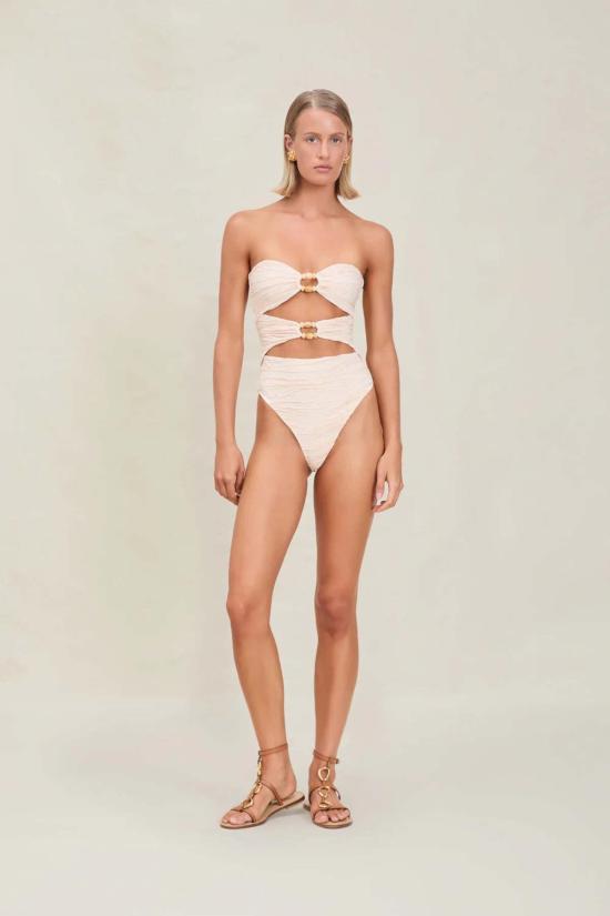  데본 윈저 원피스 수영복 아미 풀피스 수영복 페블 - DEVON WINDSOR