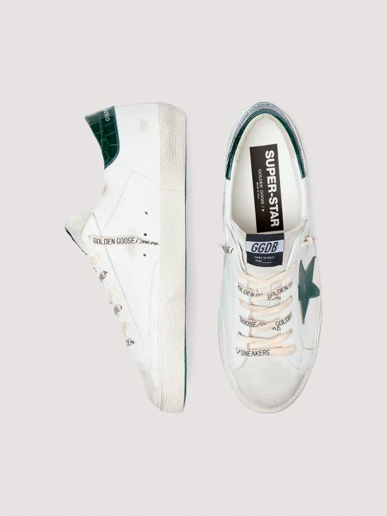 26SS 골든구스 슈퍼스타 스니커즈 GMF00101F008113 10502 WHITE GREEN - GOLDEN GOOSE