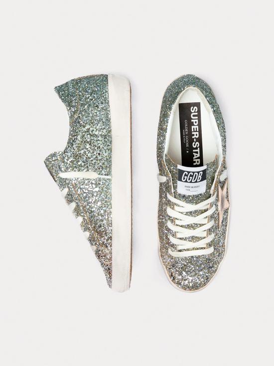 26SS 골든구스 SUPER STAR 슈퍼 스타 클래식 스니커즈 GWF00101F008056 65224 PLATINUM GREEN - GOLDEN GOOSE
