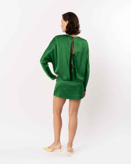  레이첼 길버트 숏 원피스 플로리다 미니 드레스 에메랄드 - RACHEL GILBERT