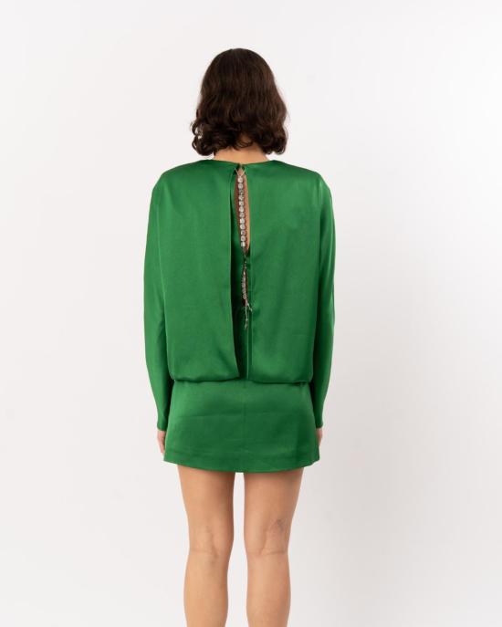  레이첼 길버트 숏 원피스 플로리다 미니 드레스 에메랄드 - RACHEL GILBERT