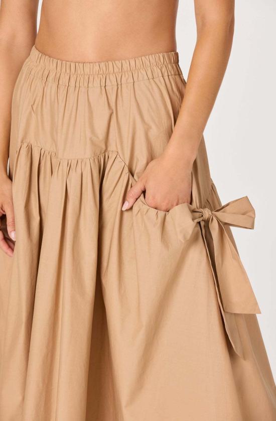  아스트라 더 라벨 미디 스커트 Astr The Label Lylah Bow Midi Skirt - ASTR The Label