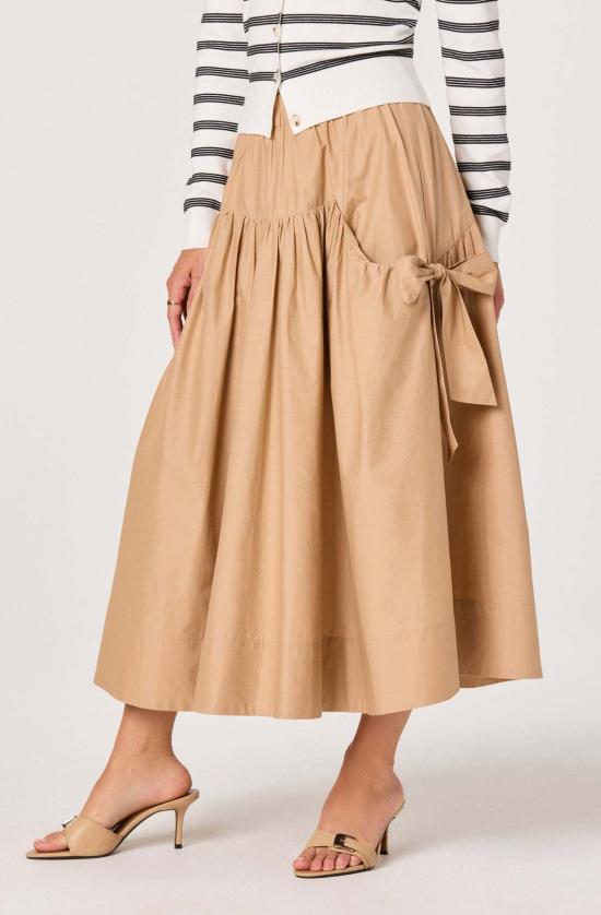  아스트라 더 라벨 미디 스커트 Astr The Label Lylah Bow Midi Skirt