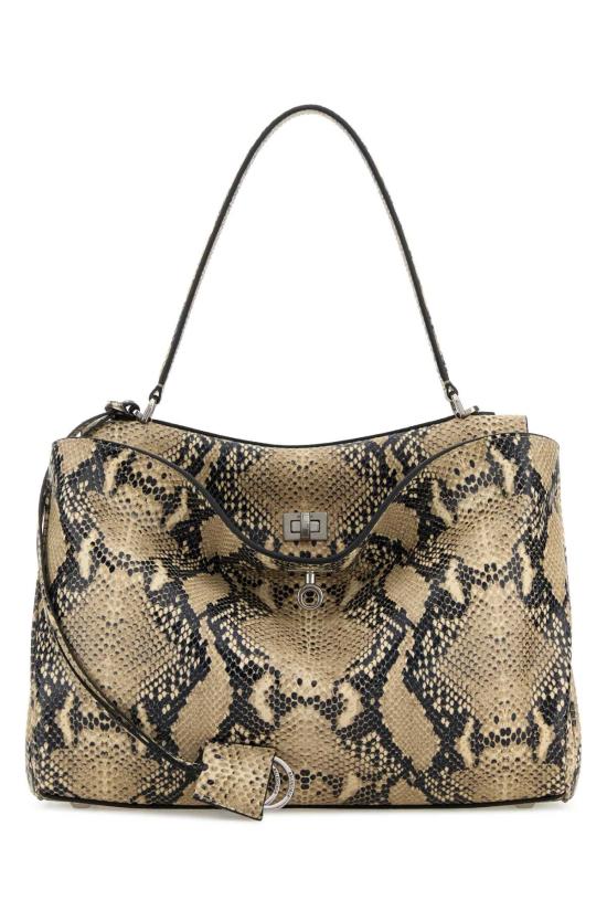 26SS 발렌시아가 로데오 미디움 핸드백 7897722ACAM 2417 Animal Print