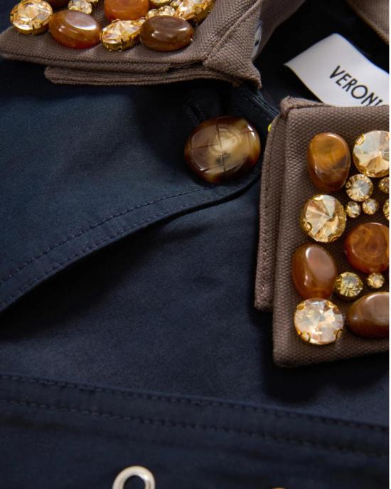  베로니카비어드 트렌치 코트 베로니카 비어드 랭햄 디키 코트 네이비 - VERONICA BEARD