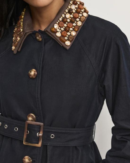  베로니카비어드 트렌치 코트 베로니카 비어드 랭햄 디키 코트 네이비 - VERONICA BEARD