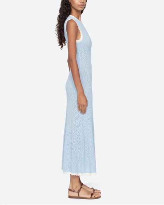  씨뉴욕 롱 원피스 씨 니 조지아 드레스 블루 - SEA NY