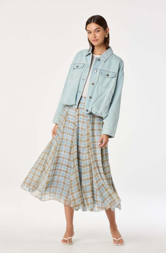  아스트라 더 라벨 롱 스커트 피오리 플리츠 맥시 스커트 - ASTR The Label