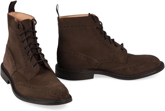  트리커즈 부츠 563477SUEDEFLINT brown - TRICKERS