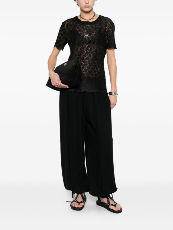 26SS 에르마노 설비노 반팔 티셔츠 D482L338EQV95708 BLACK - ERMANNO SCERVINO