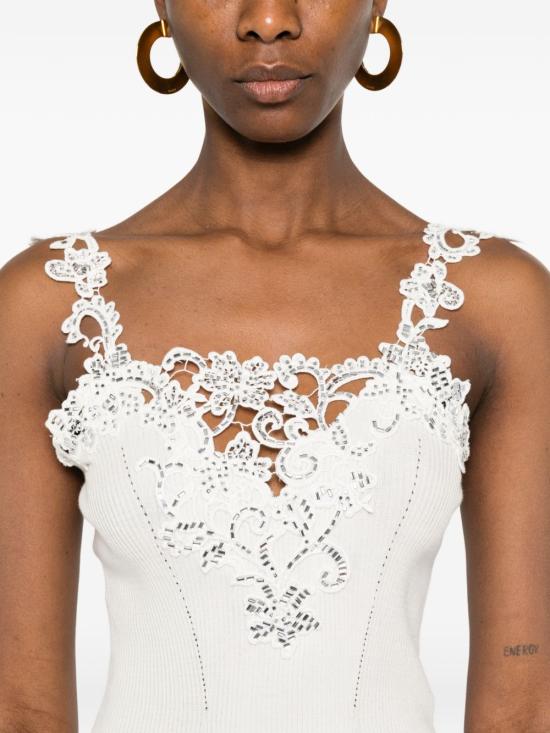 26SS 에르마노 설비노 반팔 티셔츠 D485L315APCTZSQ10602 WHITE - ERMANNO SCERVINO