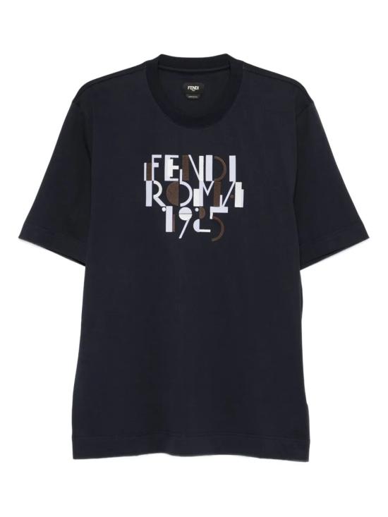 25FW 펜디 반팔 티셔츠 FY0936AVOHF0PTH BLUE DARK