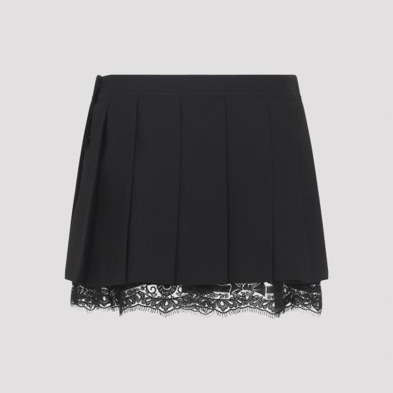 26SS 아크네 스튜디오 숏 스커트 AF0569 900 BLACK - ACNE STUDIOS