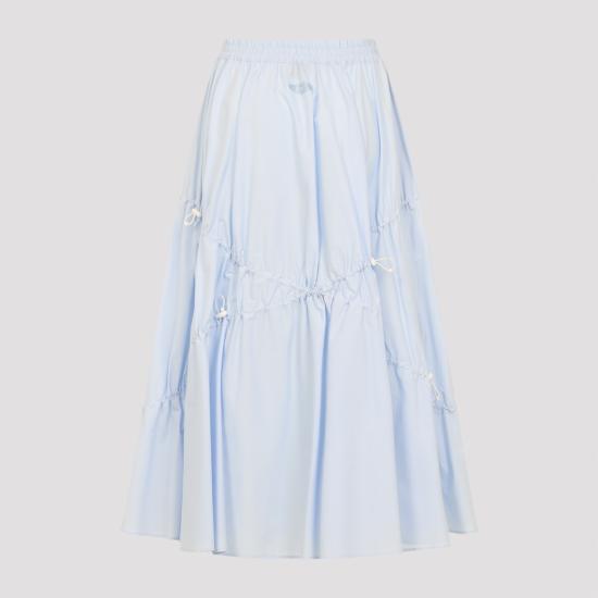 26SS 모스키노 롱 스커트 261E01060531 1293 BLUE - MOSCHINO