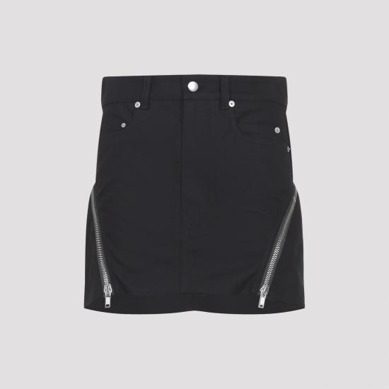 26SS 릭 오웬스 숏 스커트 RP01F6362CDU 09 BLACK - RICK OWENS