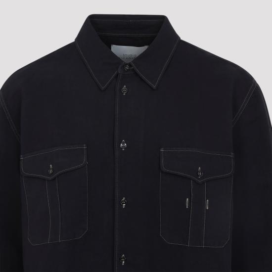 26SS 스튜디오 니콜슨 긴팔 셔츠 LOUROSNM1478 BLACK - STUDIO NICHOLSON
