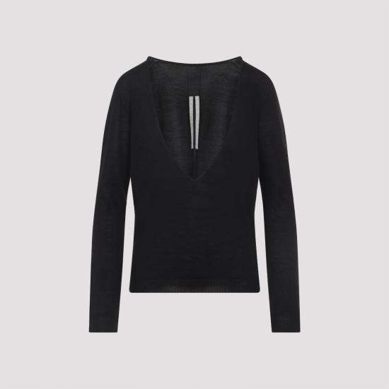 26SS 릭 오웬스 스웨터 RP01F6668M 09 BLACK - RICK OWENS