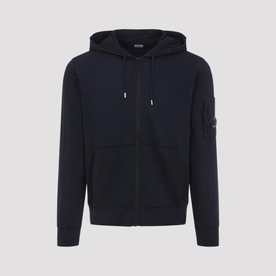 26SS 씨피 컴퍼니 집 후드 렌즈 스웨트셔츠 20CMSS081A002246G 888 BLUE - C.P. COMPANY