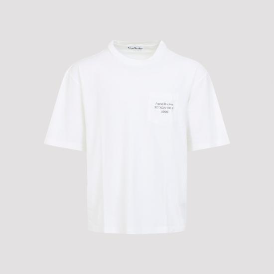 26SS 아크네 스튜디오 반팔 티셔츠 CL0448 AEG WHITE - ACNE STUDIOS