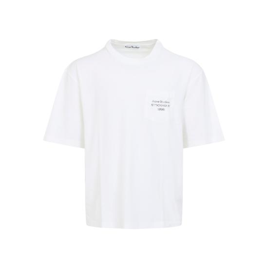 26SS 아크네 스튜디오 반팔 티셔츠 CL0448 AEG WHITE