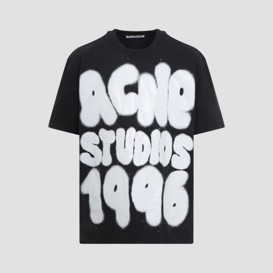 26SS 아크네 스튜디오 반팔 티셔츠 CL0333 J83 BLACK - ACNE STUDIOS