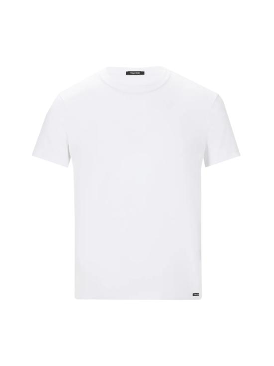  톰포드 코튼 크루넥 언더웨어 티셔츠 T4M081040 100 WHITE - TOMFORD