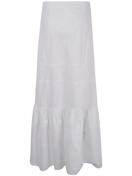 26SS 만투 롱 스커트 AG2005G08 100 WHITE - MANTU