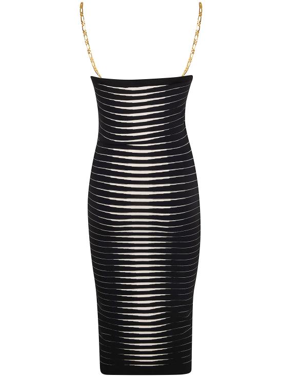 26SS 엘리자베타프랜치 미디 원피스 AM99S61E2 685 BLACK - ELISABETTA FRANCHI