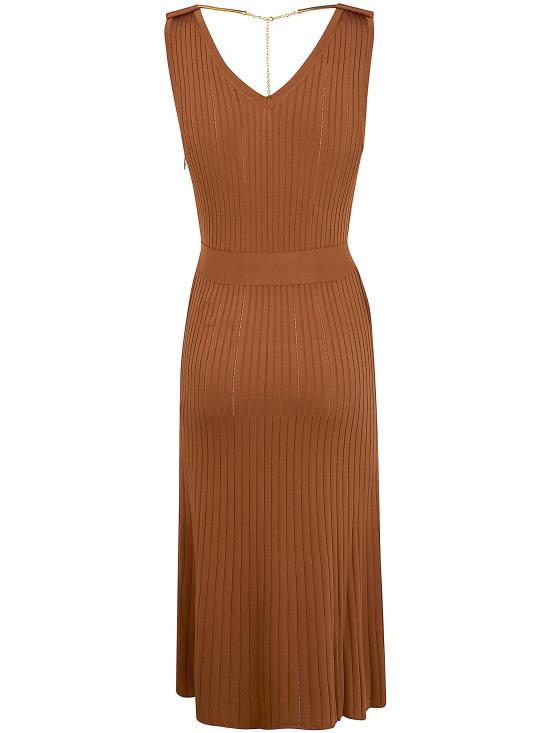 26SS 엘리자베타프랜치 미디 원피스 AM18S61E2 600 BROWN - ELISABETTA FRANCHI