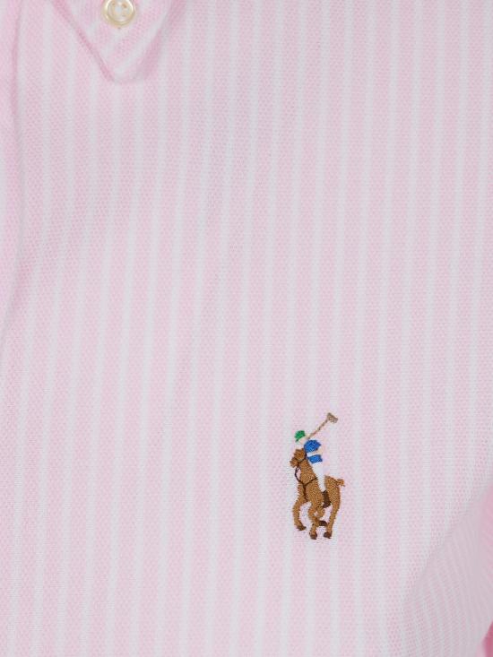 26SS 폴로 랄프로렌 스트라이프 옥스포드 셔츠 211664416098 001 PINK PURPLE - POLO RALPH LAUREN