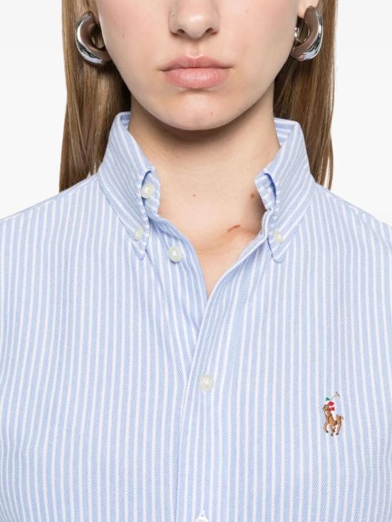 26SS 폴로 랄프로렌 스트라이프 옥스포드 셔츠 211664416098 002 BLUE - POLO RALPH LAUREN