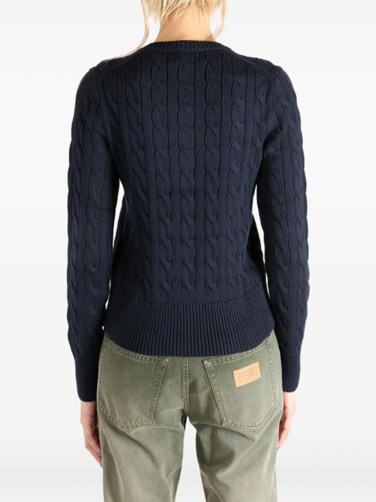 26SS 폴로 랄프로렌 폴로 자수 케이블 니트 가디건 211971868 008 BLUE - POLO RALPH LAUREN