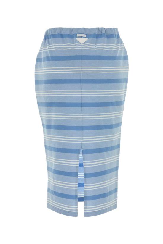 26SS 프라다 미디 스커트 31147SOOO188Q F0076 STRIPPED - PRADA