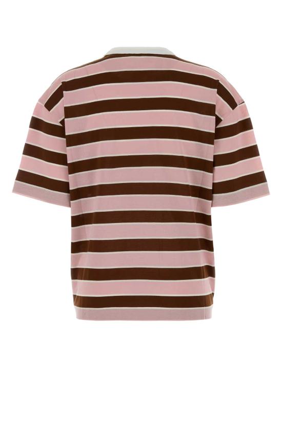 26SS 프라다 반팔 티셔츠 39610SOOO189P F05AB STRIPPED - PRADA