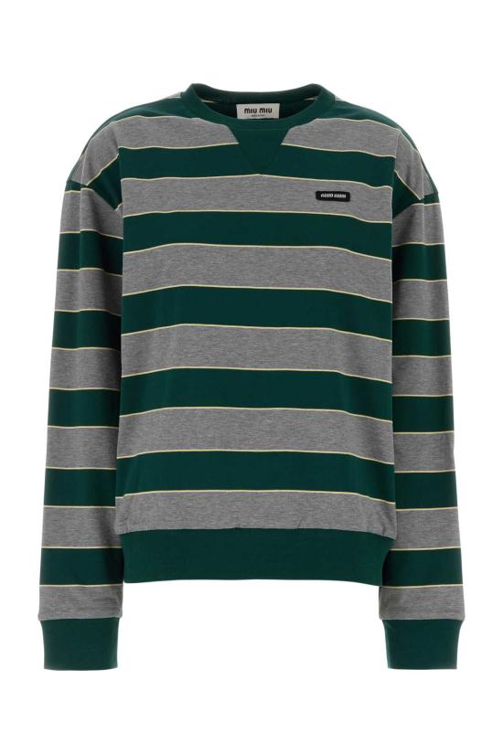 26SS 미우미우 스웨터 MJLA39SOOO19DD F0E5Q STRIPPED