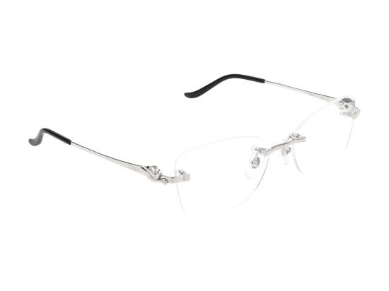  까르띠에 림리스 무테 안경 CT0522O002 SILVER - CARTIER