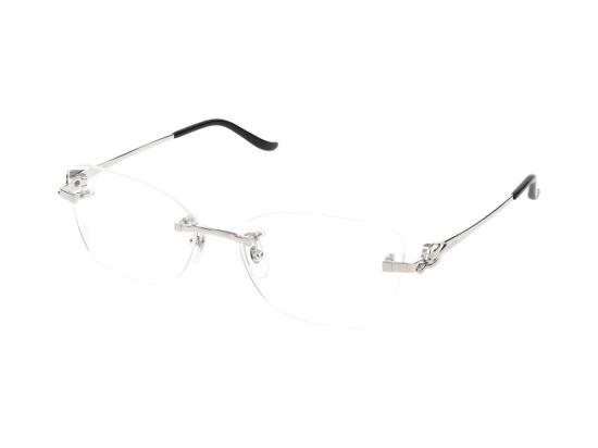  까르띠에 림리스 무테 안경 CT0522O002 SILVER - CARTIER
