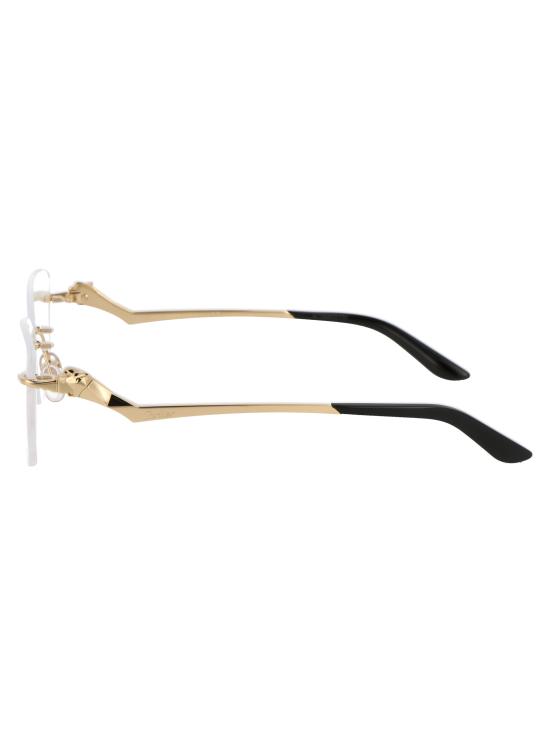  까르띠에 림리스 무테 안경 CT0120O001 GOLD - CARTIER