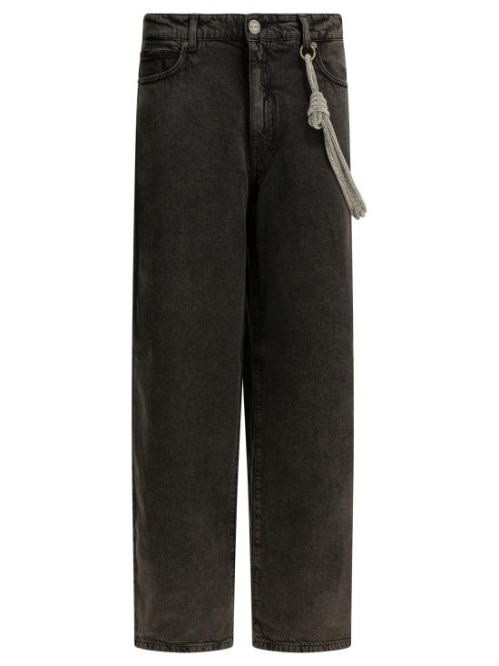 26SS 핑코 스트레이트 팬츠 104601A33RZ99 BLACK