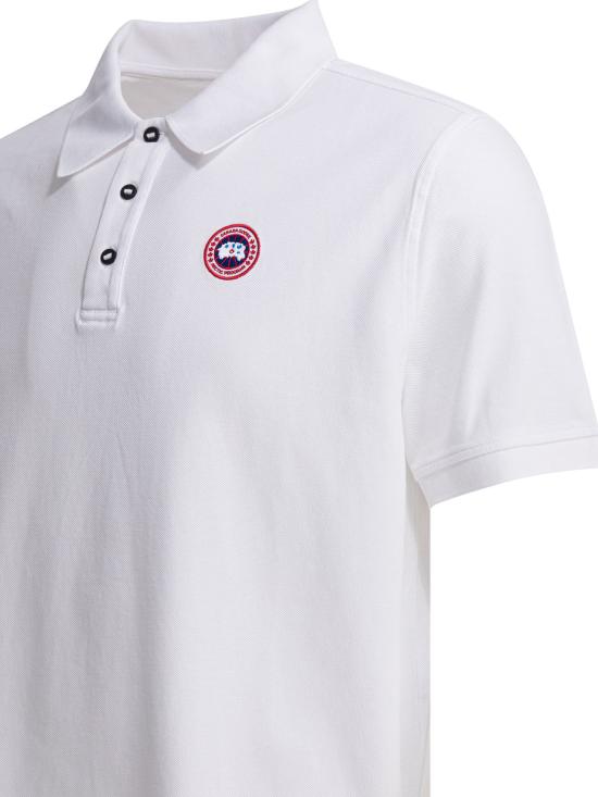 26SS 캐나다구스 반팔 티셔츠 BECKLEYPOLO1600M9025 WHITE - CANADA GOOSE